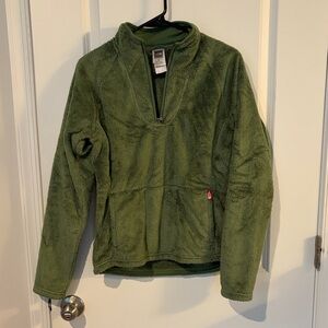 The North Face Olive Green Fleece Jacket
